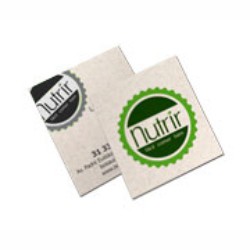 Mini Cartão Reciclado | 4/1 | Sem Verniz