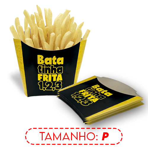 BATATA FRITA | P | NEW PRETA | PACOTE: 50UNDS
