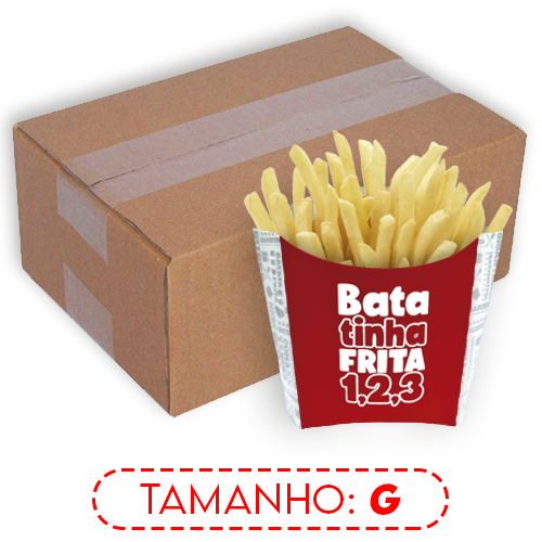 BATATA FRITA | G | NEW VERMELHA | CAIXA: 1000UNDS