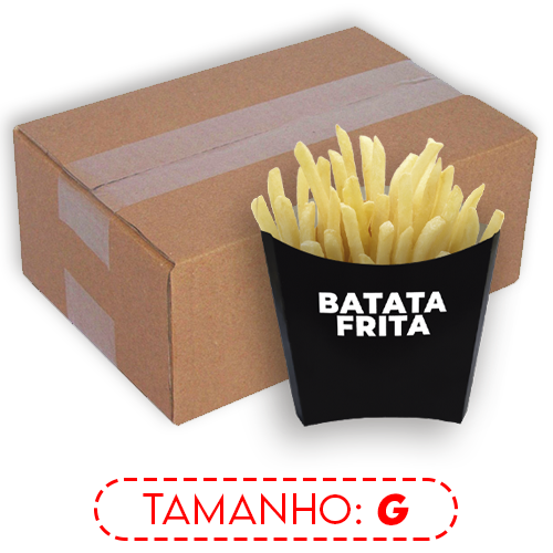 BATATA FRITA | G | POP PRETA | CAIXA: 1000UNDS