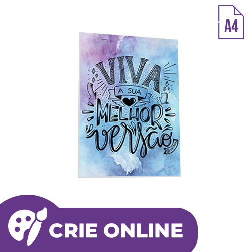 *Crie Online* | Quadro - Placa Decorativa | A4