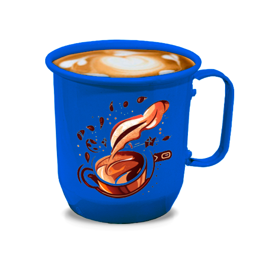 Caneca de Alumínio | 350ml | Azul Caneta
