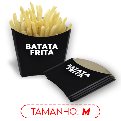 BATATA FRITA | M | POP PRETA | PACOTE: 50UNDS